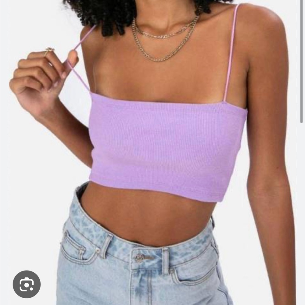Purple crop top
